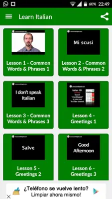 Aprende Italiano android App screenshot 0
